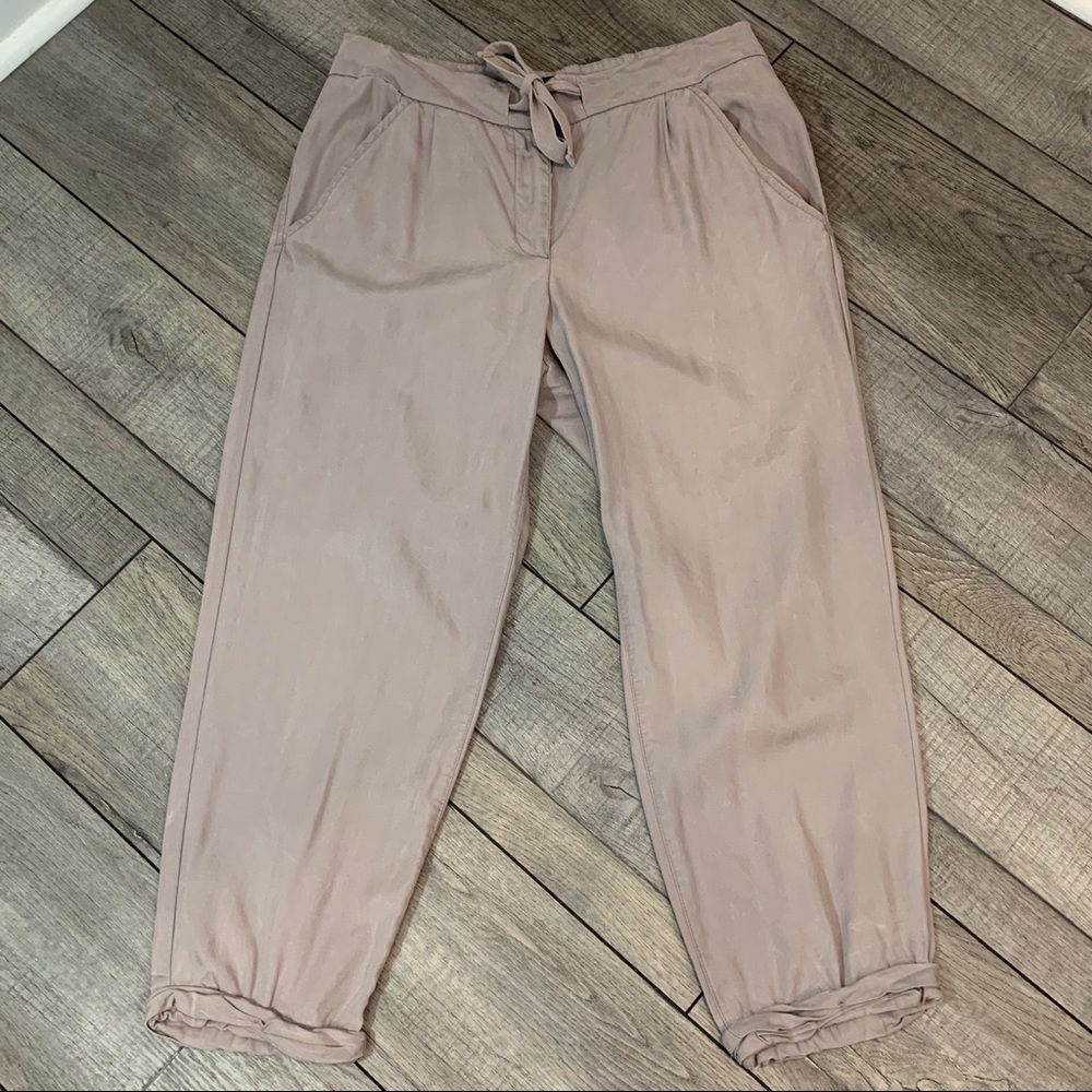 MAX Jeans Tan Gray "Soft Pant" Cropped Pants 10 / 30